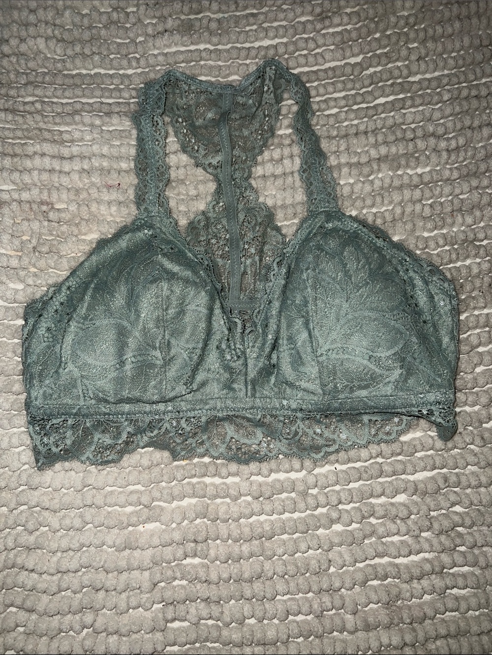 Auden Lace Racerback Bralette - Sage